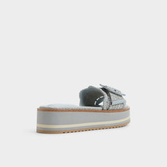 Wavynelly Other Blue Women's Flats - Slide sandal, Platform
