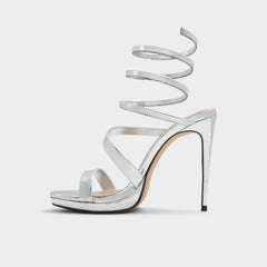 Katswirl in Silver - Strappy sandal, Stiletto platform