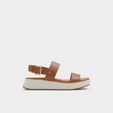 Silyia Dark Beige Women's Sandals - Flat sandal