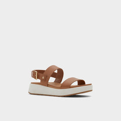 Silyia Dark Beige Women's Sandals - Flat sandal