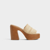 Maysee Natural Women's Platform sandals - Heeled mule, Platform