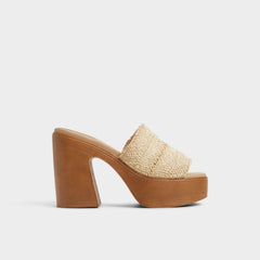 Maysee Natural Women's Platform sandals - Heeled mule, Platform