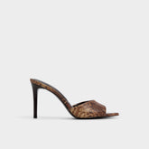 Anniebrilden in Brown Multi 14190598 - Heeled mule, Stiletto heel