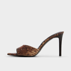 Anniebrilden in Brown Multi 14190598 - Heeled mule, Stiletto heel