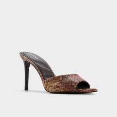 Anniebrilden in Brown Multi 14190598 - Heeled mule, Stiletto heel