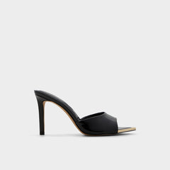 Anniebrilden Black Women's Heeled mules - Heeled mule, Stiletto heel
