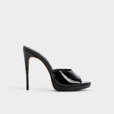 Rivieraa in Black - Heeled mule, Platform