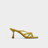 Lumera in Other Yellow - Heeled mule, Stiletto heel