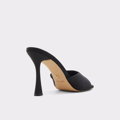 Evadalia Black Women's Heeled mules - Heeled mule, Stiletto heel