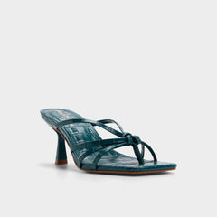 Lumera in Other Green - Heeled mule, Stiletto heel