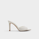 Anniebrilden White Women's Heeled mules - Heeled mule, Stiletto heel
