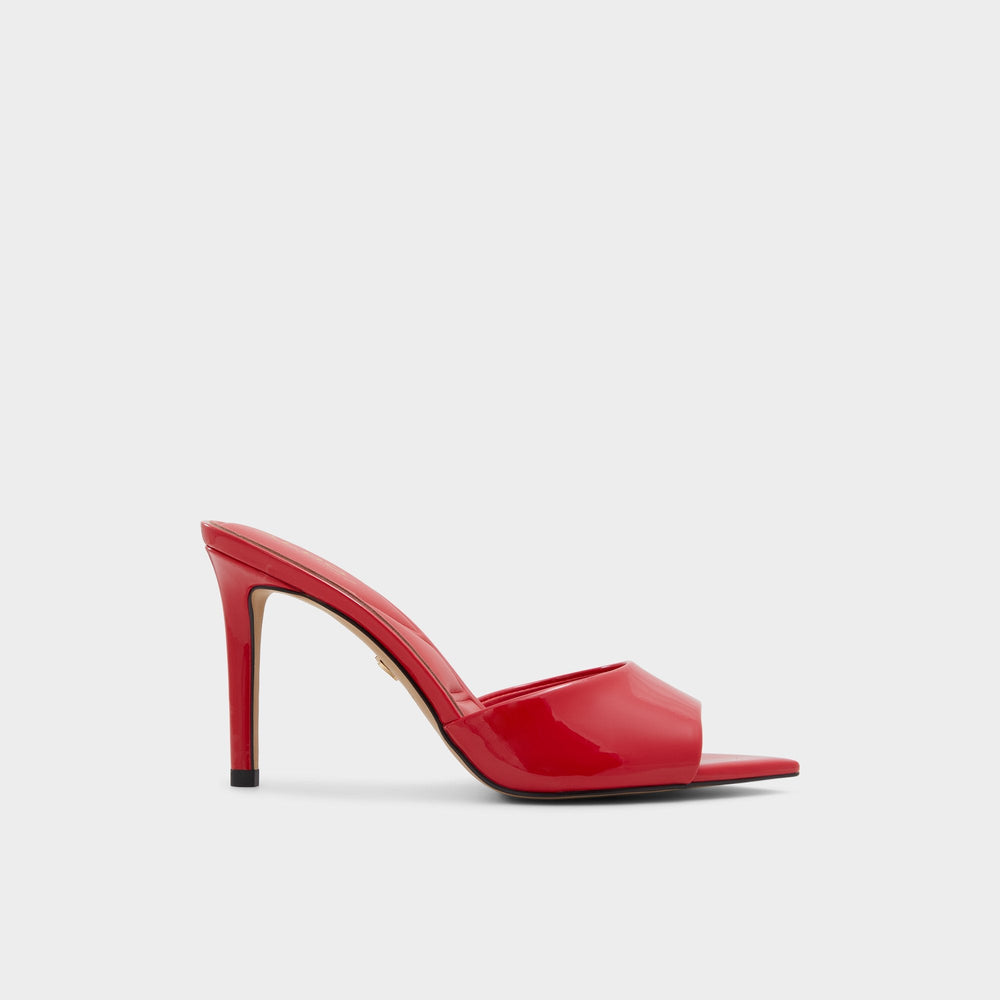 Anniebrilden Red Women's Heeled mules - Heeled mule, Stiletto heel