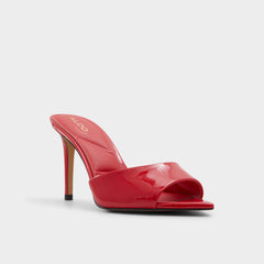 Anniebrilden Red Women's Heeled mules - Heeled mule, Stiletto heel