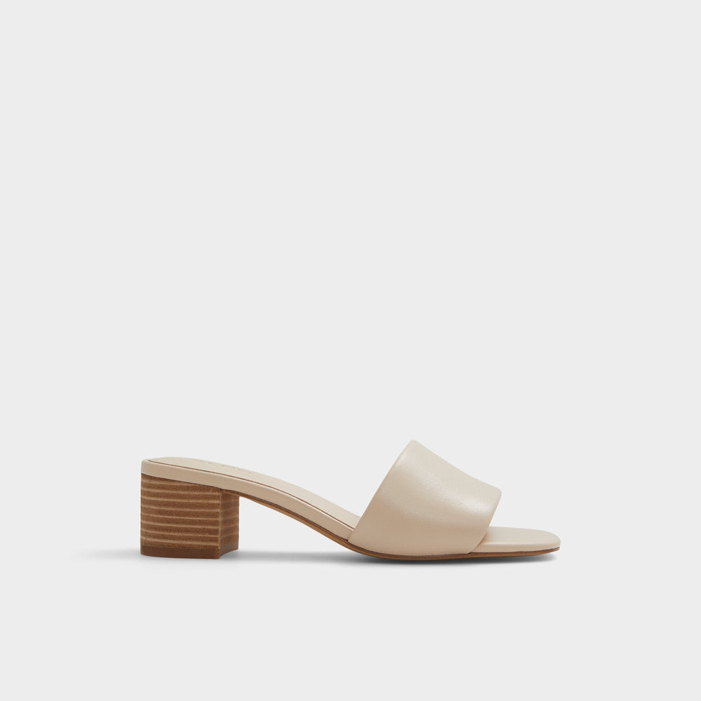 Claudina Other Beige Women's Block heels - Heeled mule, Block heel