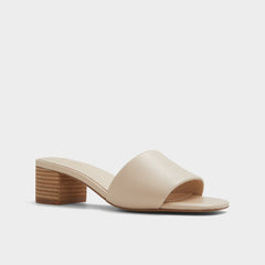 Claudina Other Beige Women's Block heels - Heeled mule, Block heel