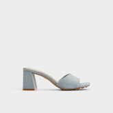 Tisha Other Blue Women's Heeled mules - Heeled mule, Block heel