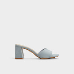 Tisha Other Blue Women's Heeled mules - Heeled mule, Block heel