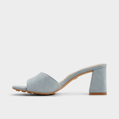 Tisha Other Blue Women's Heeled mules - Heeled mule, Block heel