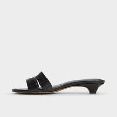 Scarletta Black Women's Heeled mules - Heeled mule, Kitten heel