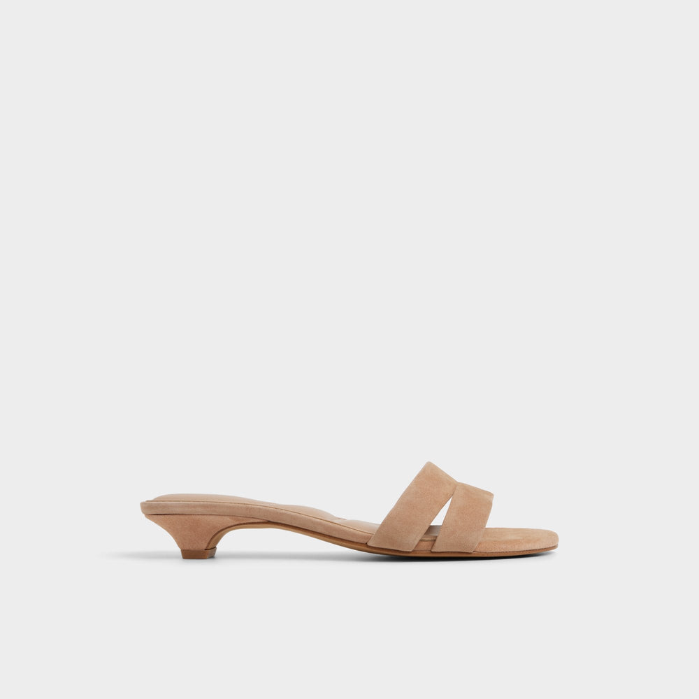 Scarletta Medium Brown Women's Heeled mules - Heeled mule, Kitten heel