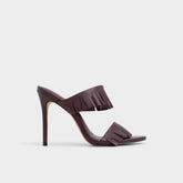 Nahanie in Bordo - Heeled mule, Stiletto heel