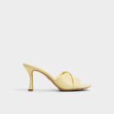 Lyhanna Light Yellow Women's Heeled mules - Heeled mule, Stiletto heel