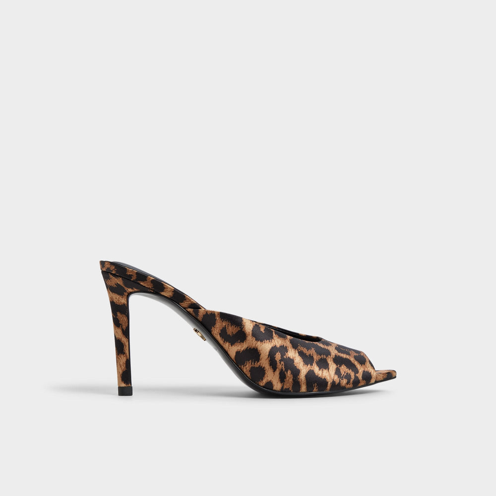 Elenara Brown Multi Women's Heeled mules - Heeled mule, Stiletto heel