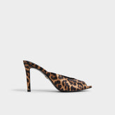 Elenara Brown Multi Women's Heeled mules - Heeled mule, Stiletto heel
