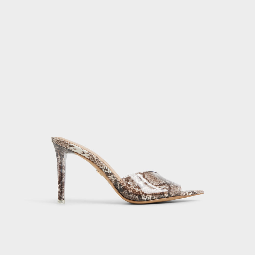 Anitabrilden Other Grey Women's Mule slides - Heeled mule, Stiletto heel