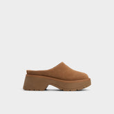 Academia Camel Women's Cold Weather Shoes - Heeled mule, Lug sole