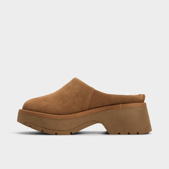 Academia Camel Women's Cold Weather Shoes - Heeled mule, Lug sole