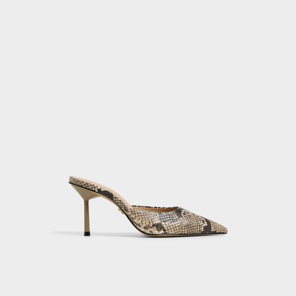 Beatrixy Python Women's Heeled mules - Heeled mule, Stiletto heel
