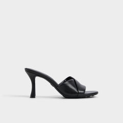 Lyhanna Black Women's Heeled mules - Heeled mule, Stiletto heel