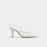 Gamilia Open White Textile Mesh Women's Mesh - Heeled mule, Stiletto heel