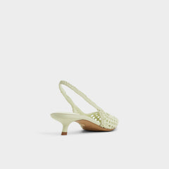 Violettia in Other Green - Sling back high heel, Kitten heel