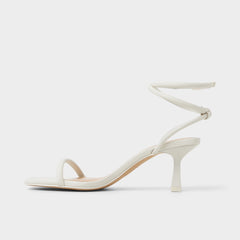Demmi White Women's Strappy sandals - , Kitten heel