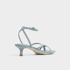 Soffie Other Blue Women's Strappy sandals - Strappy heeled sandal, Kitten heel