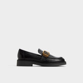 Kalya in Black - Loafer, Block heel