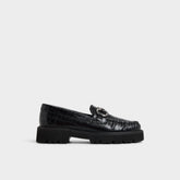 Danrose Black Women's Loafers & Oxfords - Loafer, Lug sole