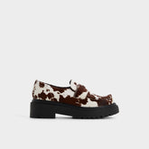 Miravelle in Open Brown - Loafer, Lug sole