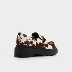 Miravelle in Open Brown - Loafer, Lug sole