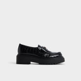 Miravelle in Black - Loafer, Lug sole