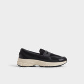 Loffy in Black - Loafer, Jogger sole