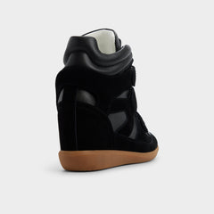 Bellissamo in Black - Wedge sneaker, Wedge heel