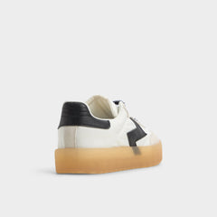 Retrostep White/Black Women's Low top sneakers - Low top sneaker, Jogger sole