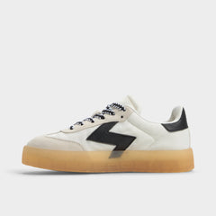 Retrostep White/Black Women's Low top sneakers - Low top sneaker, Jogger sole