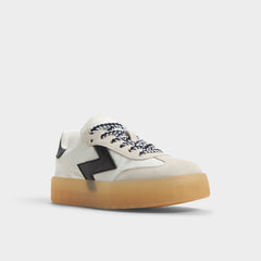 Retrostep White/Black Women's Low top sneakers - Low top sneaker, Jogger sole