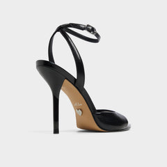 Forevermore Black Women's Strappy sandals - Strappy heeled sandal, Stiletto heel