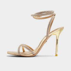Manaelden Gold Women's Heeled sandals - Strappy heeled sandal, Stiletto heel