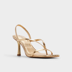 Riva in Gold 14213553 - Sling back heeled sandal, Stiletto heel